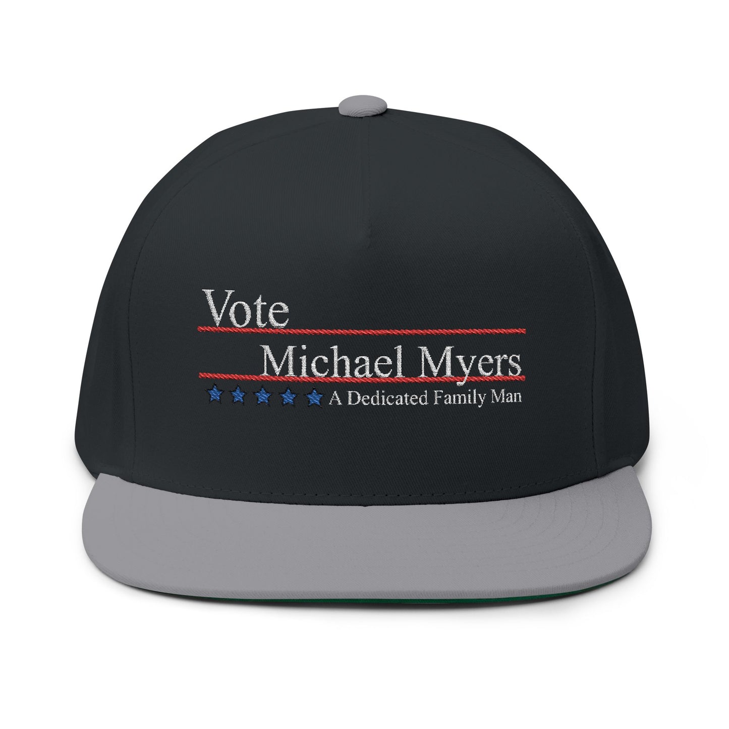 Vote Michael Myers Flat Bill Cap - Embroidered