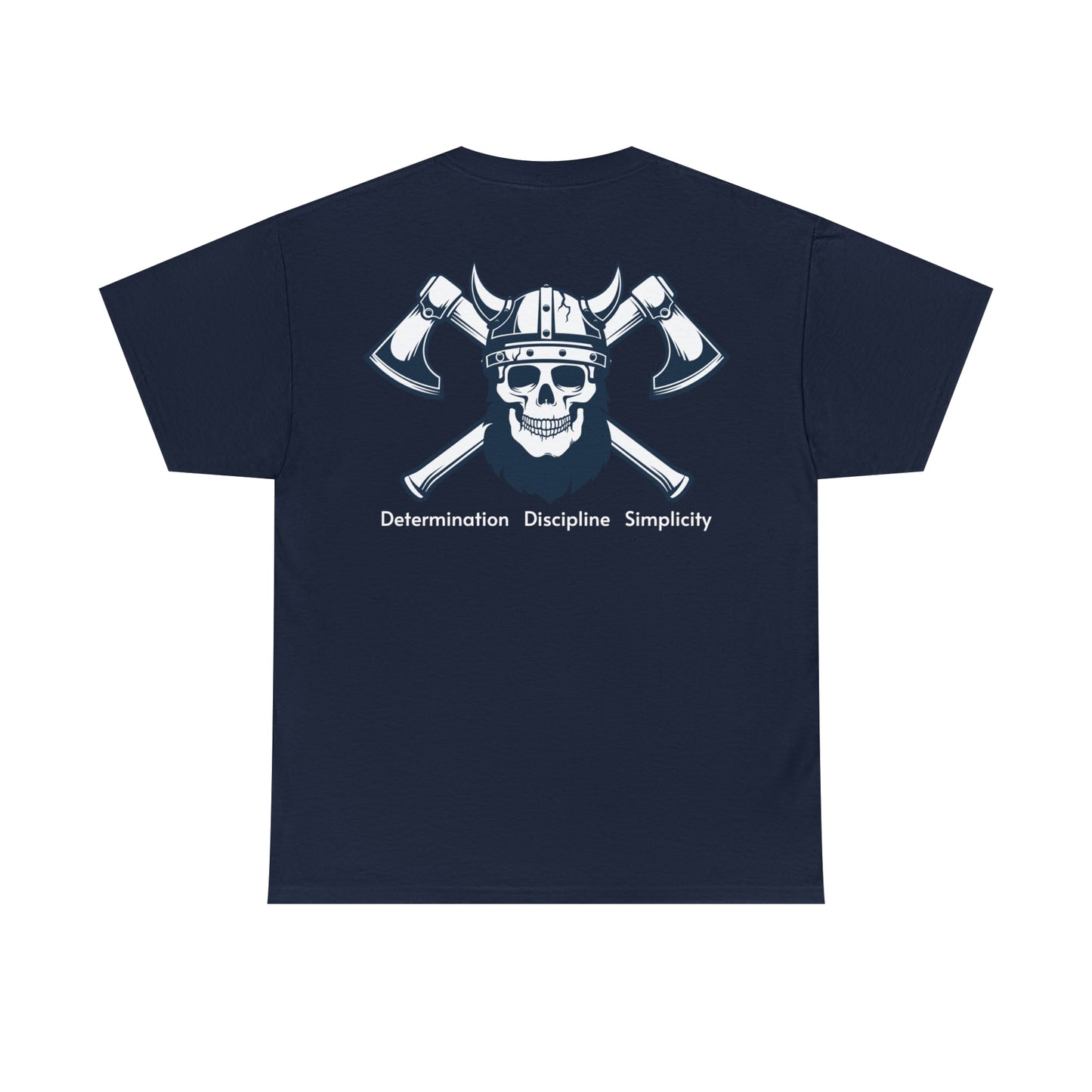 Determination, Discipline, Simplicity (English) Heavy Cotton Tee