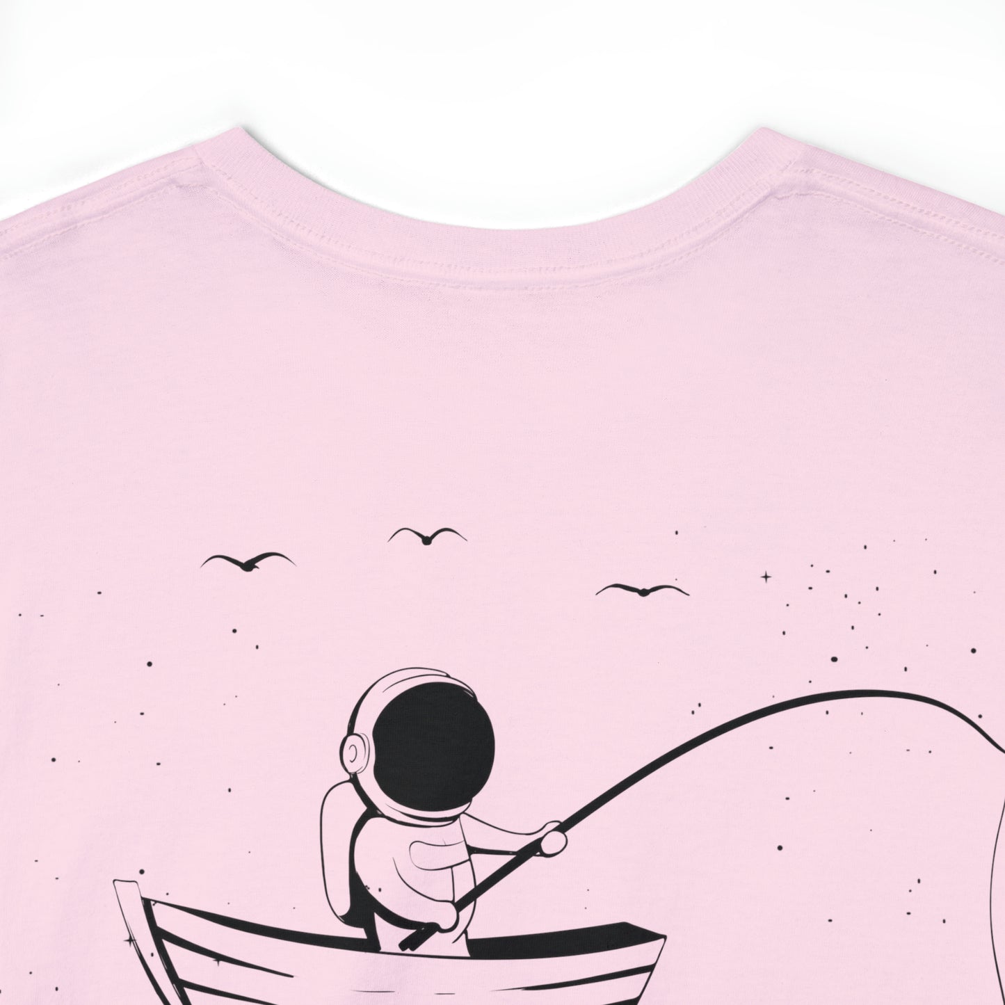 Fishing Whale Unisex Heavy Cotton Tee