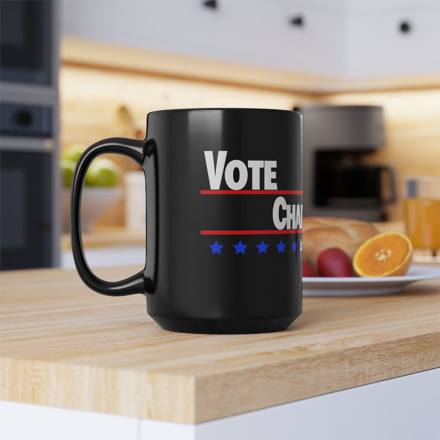 Vote Charles Lee Ray Black Mug (11oz, 15oz)