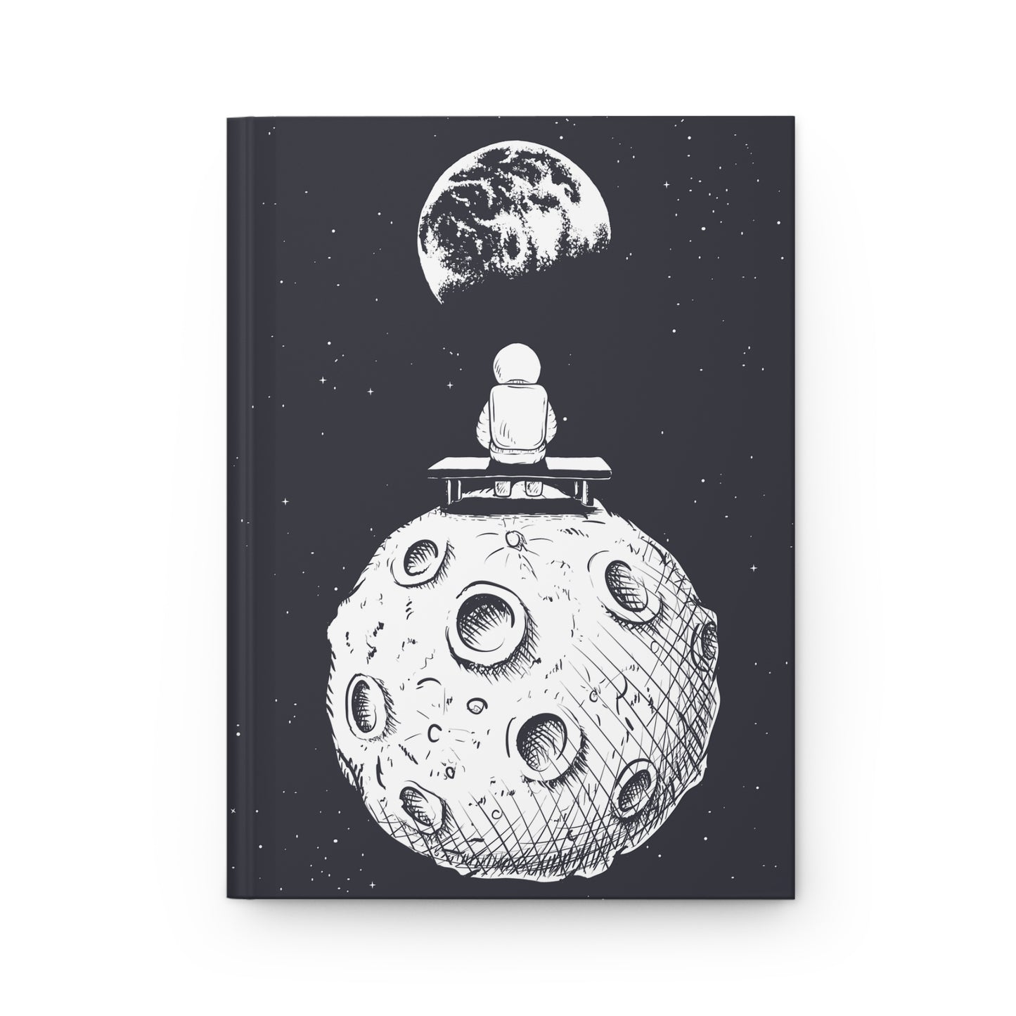 Alone In Space Hardcover Journal Matte