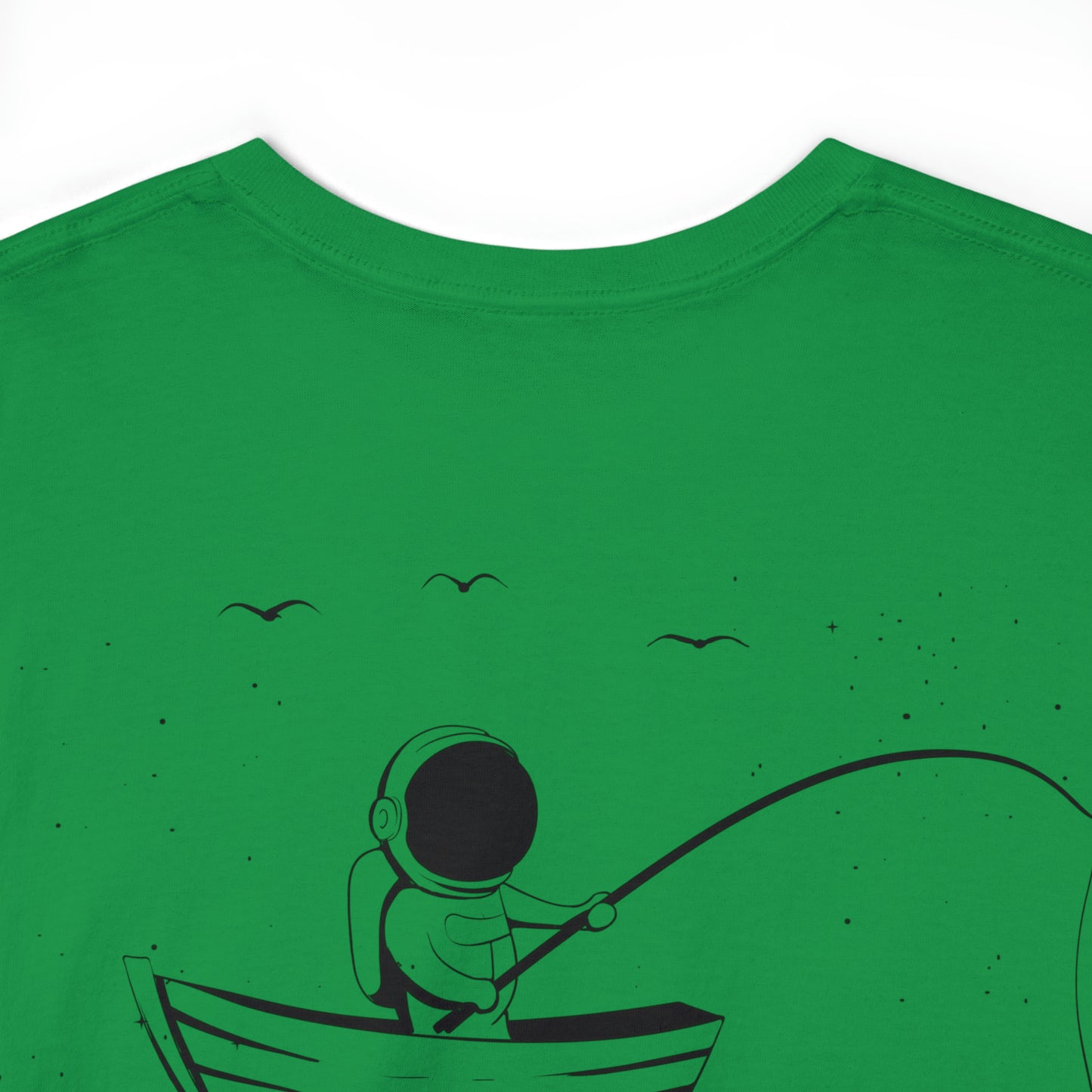 Fishing Whale Unisex Heavy Cotton Tee