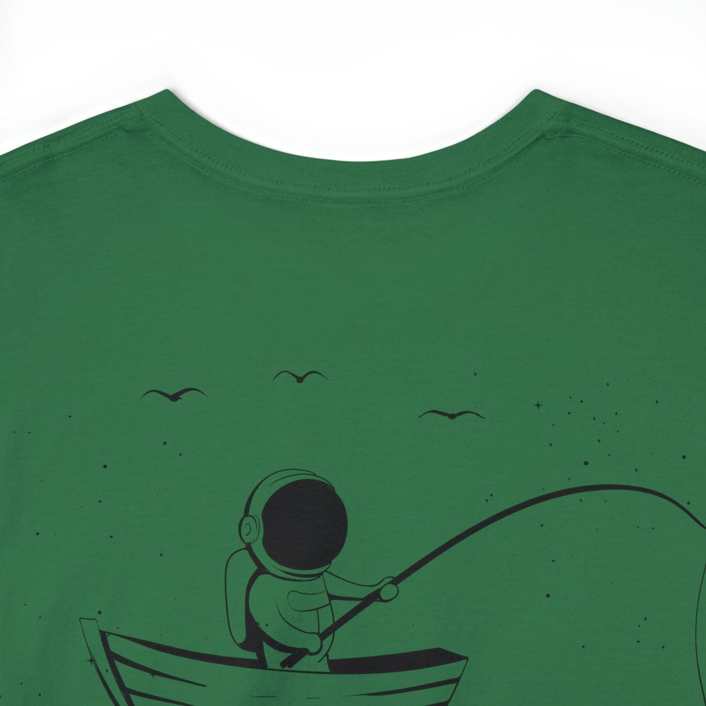 Fishing Whale Unisex Heavy Cotton Tee