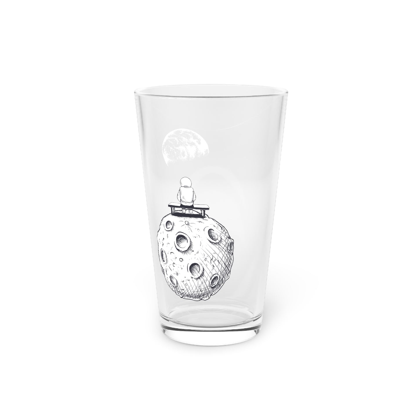 Alone in Space Pint Glass, 16oz