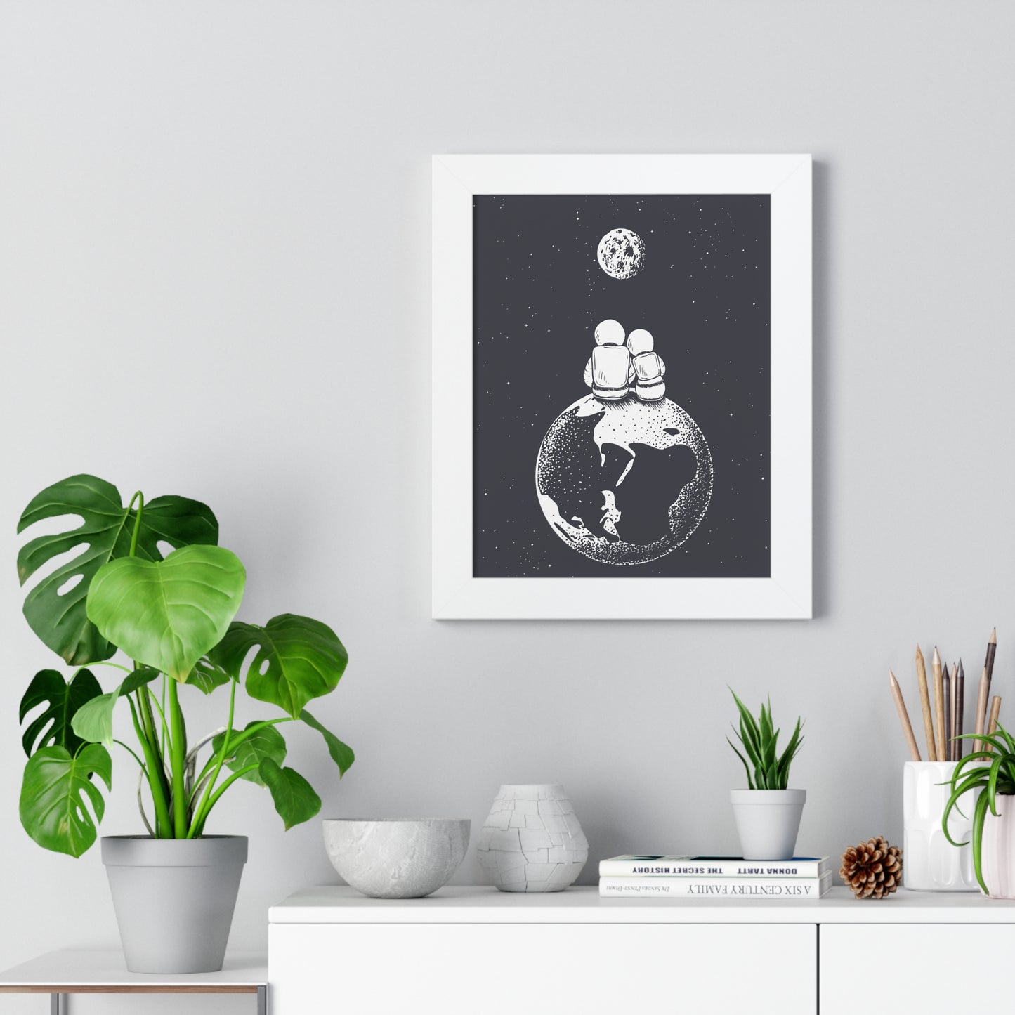 Together In Space Art Print