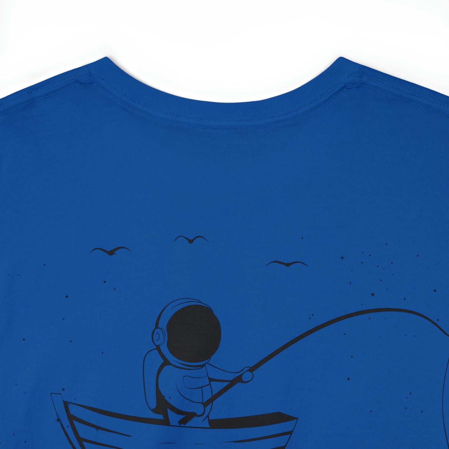 Fishing Whale Unisex Heavy Cotton Tee