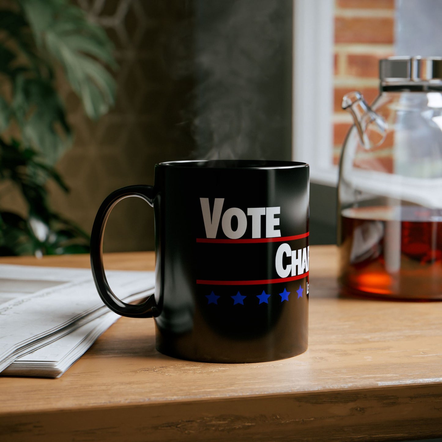 Vote Charles Lee Ray Black Mug (11oz, 15oz)