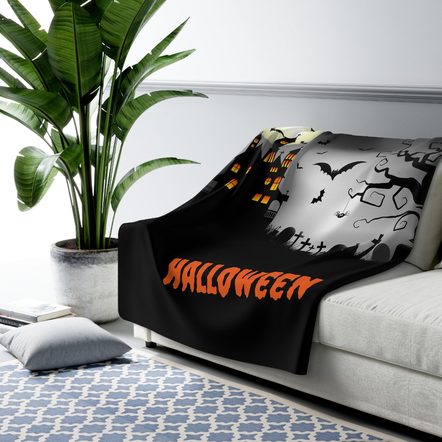 Halloween Sherpa Fleece Blanket