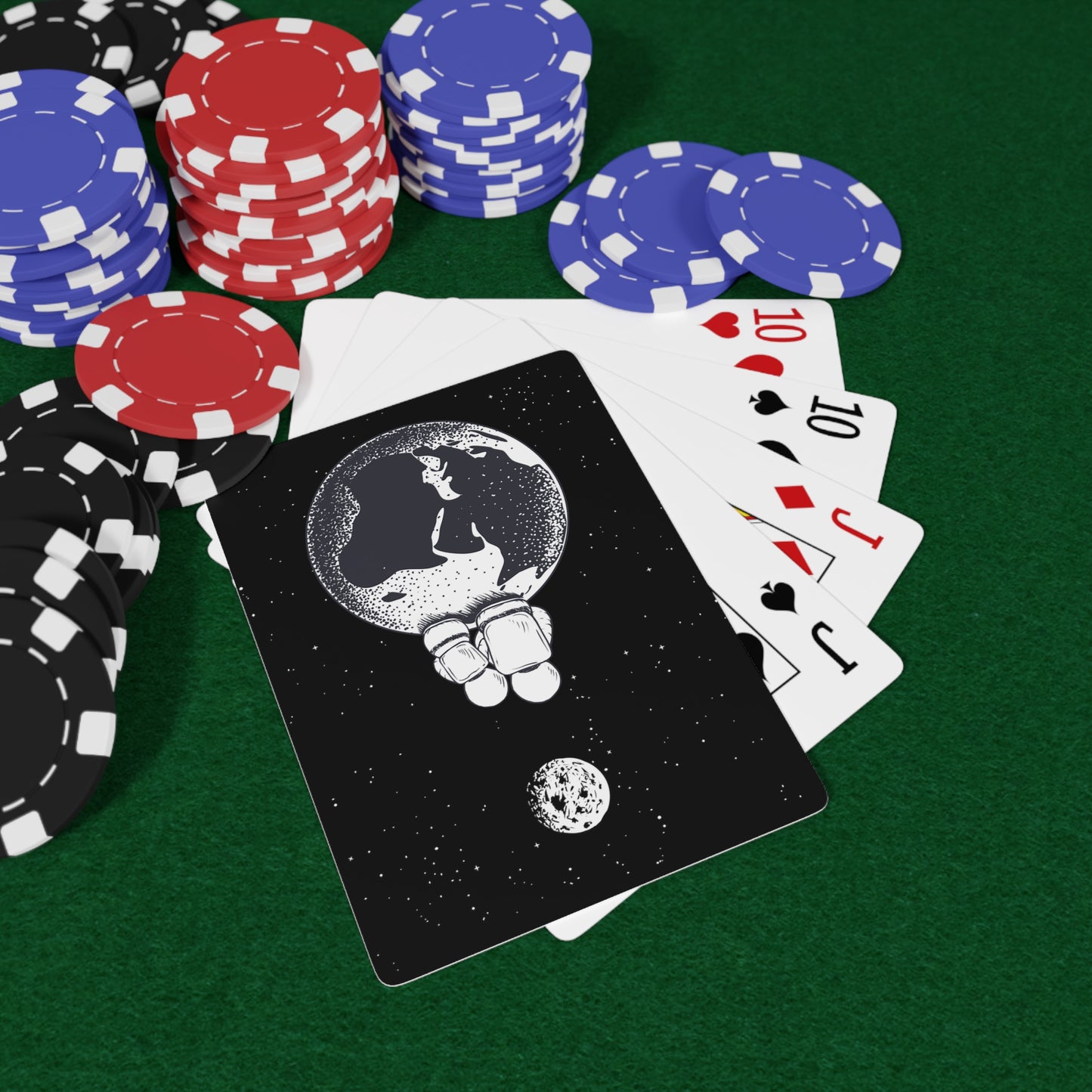 Together In Space Poker Cards