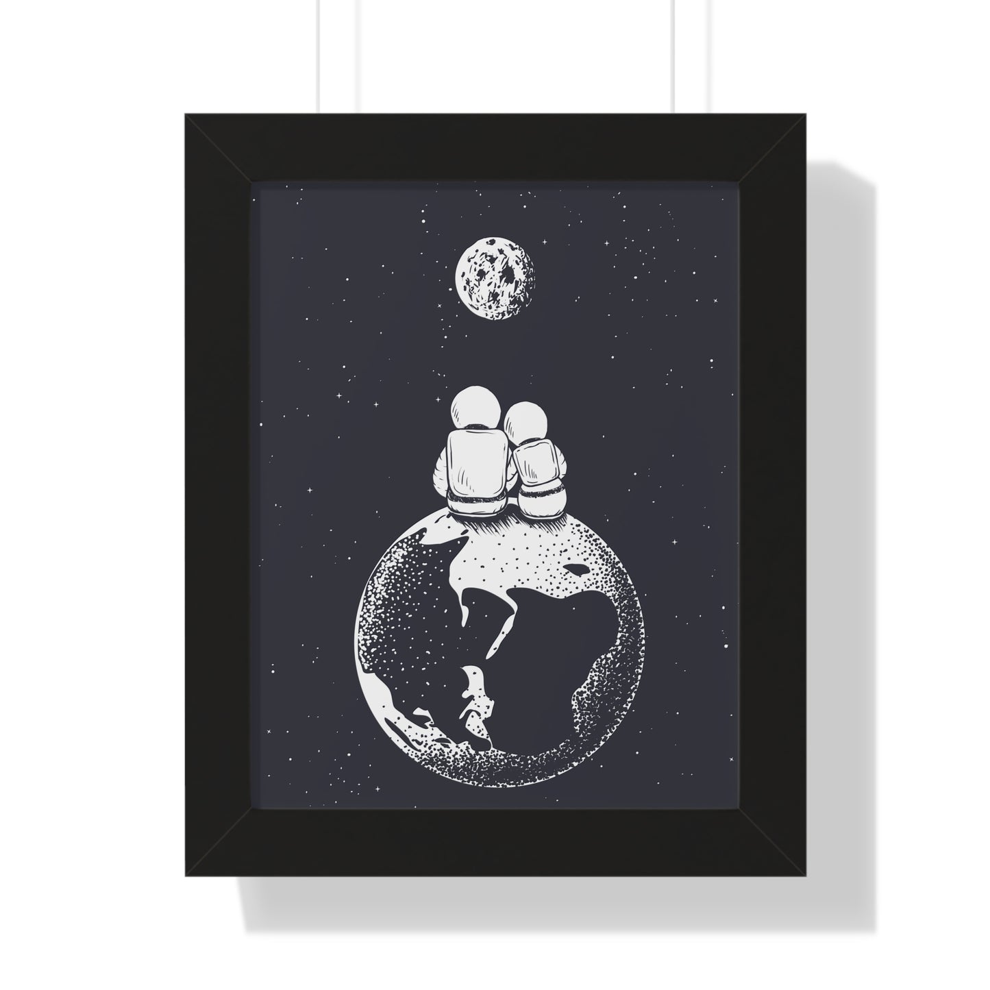Together In Space Art Print