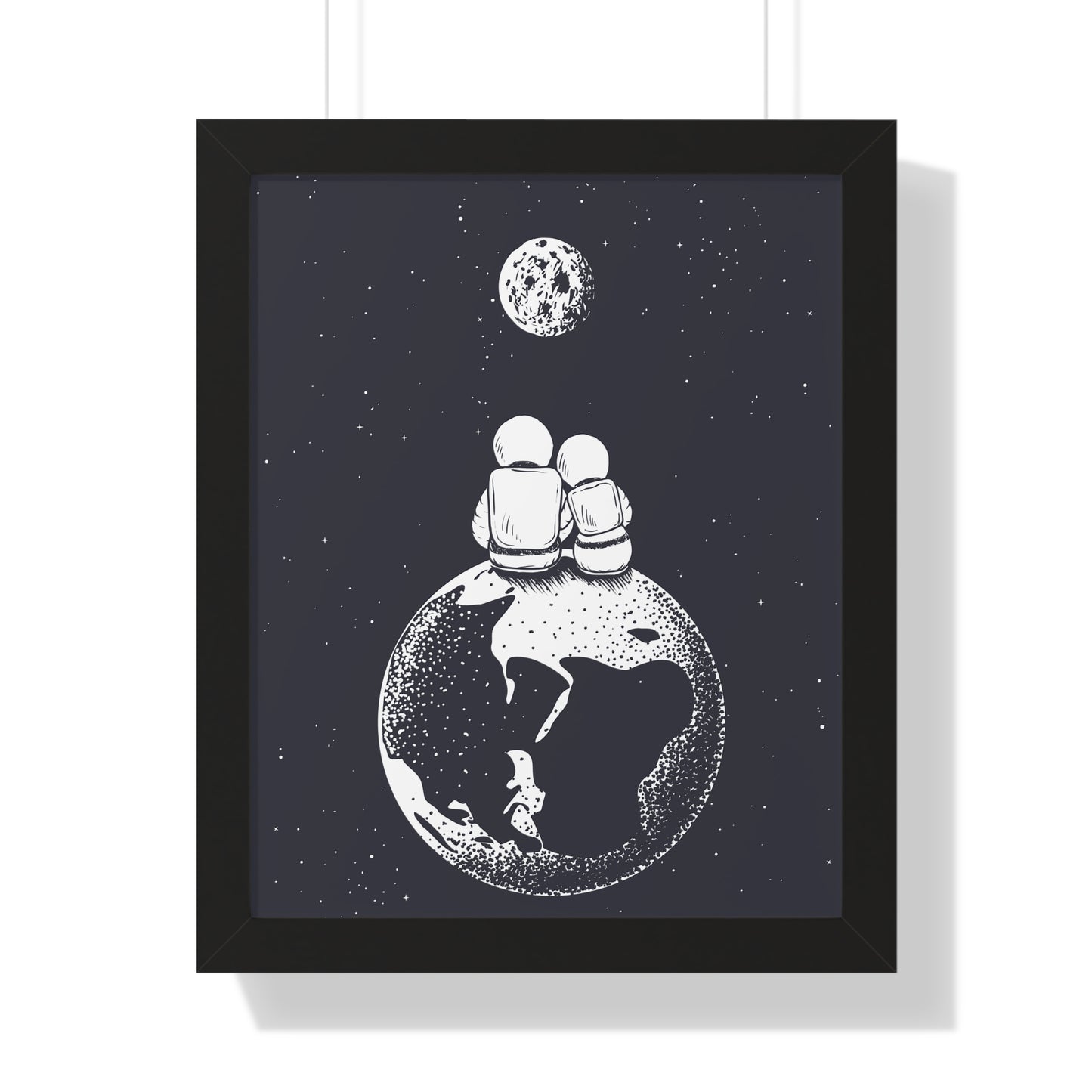 Together In Space Art Print