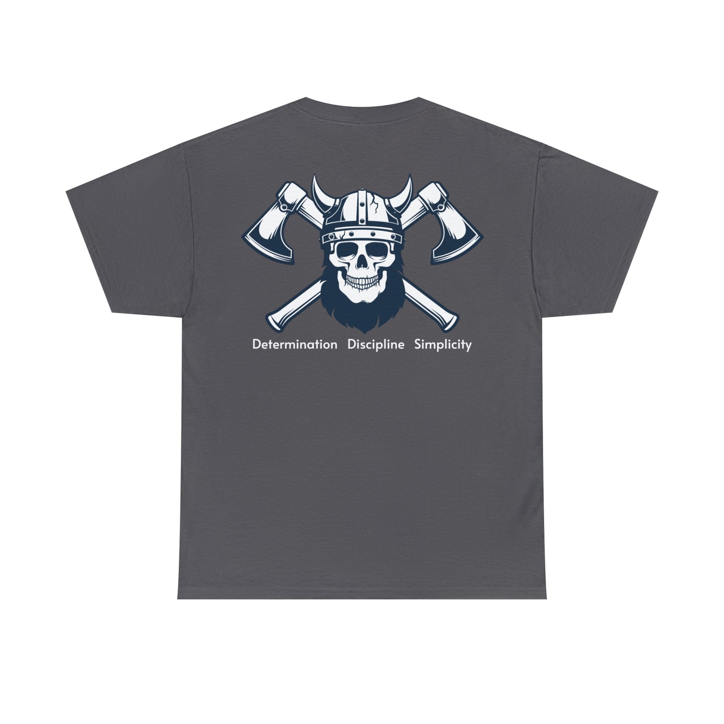 Determination, Discipline, Simplicity (English) Heavy Cotton Tee