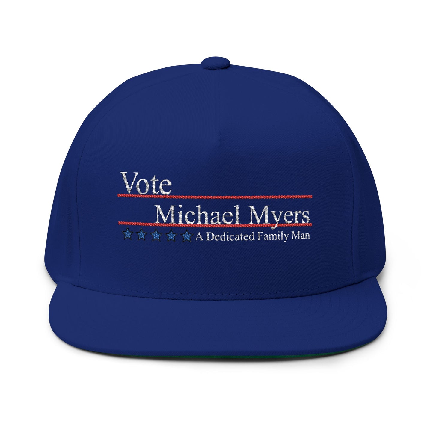 Vote Michael Myers Flat Bill Cap - Embroidered