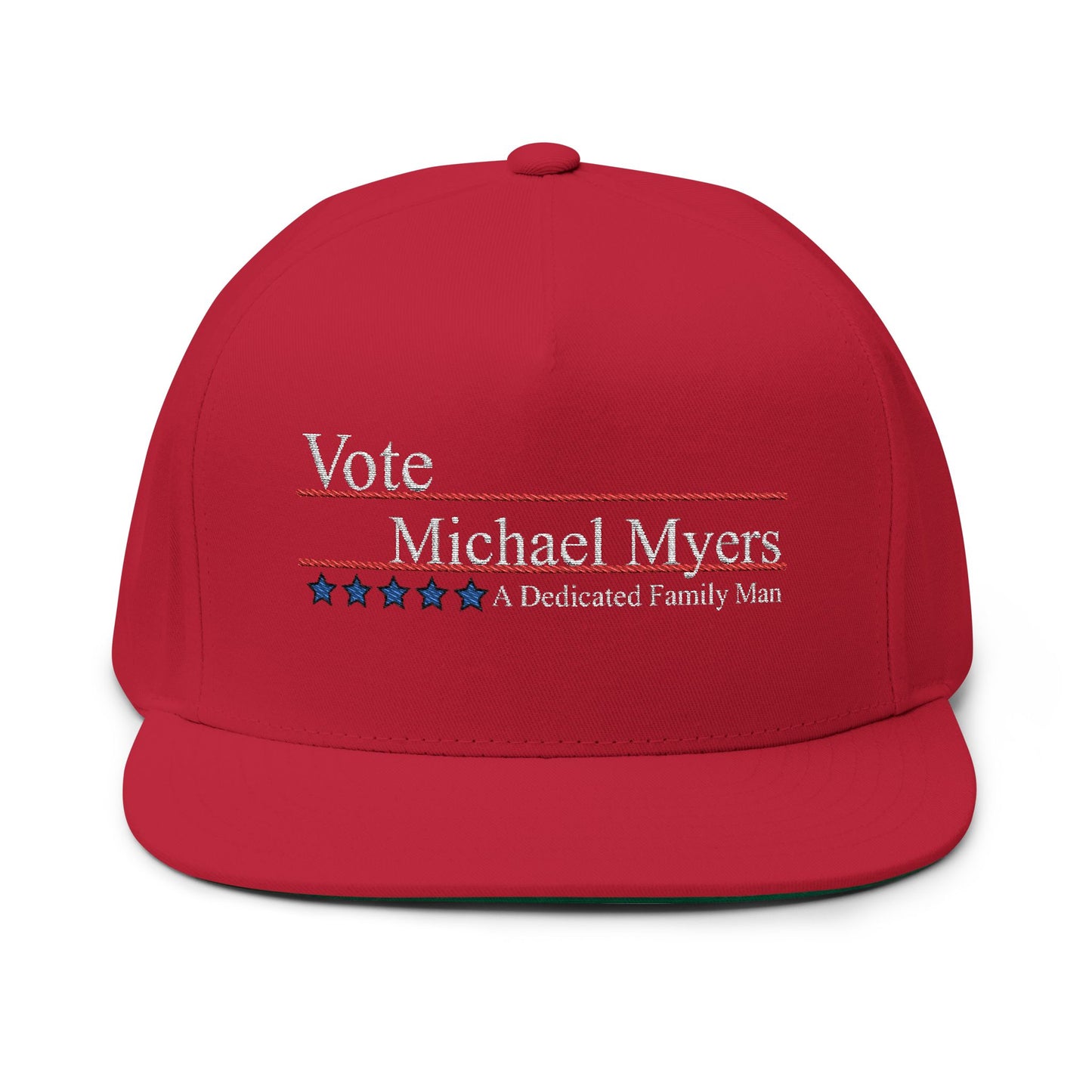 Vote Michael Myers Flat Bill Cap - Embroidered