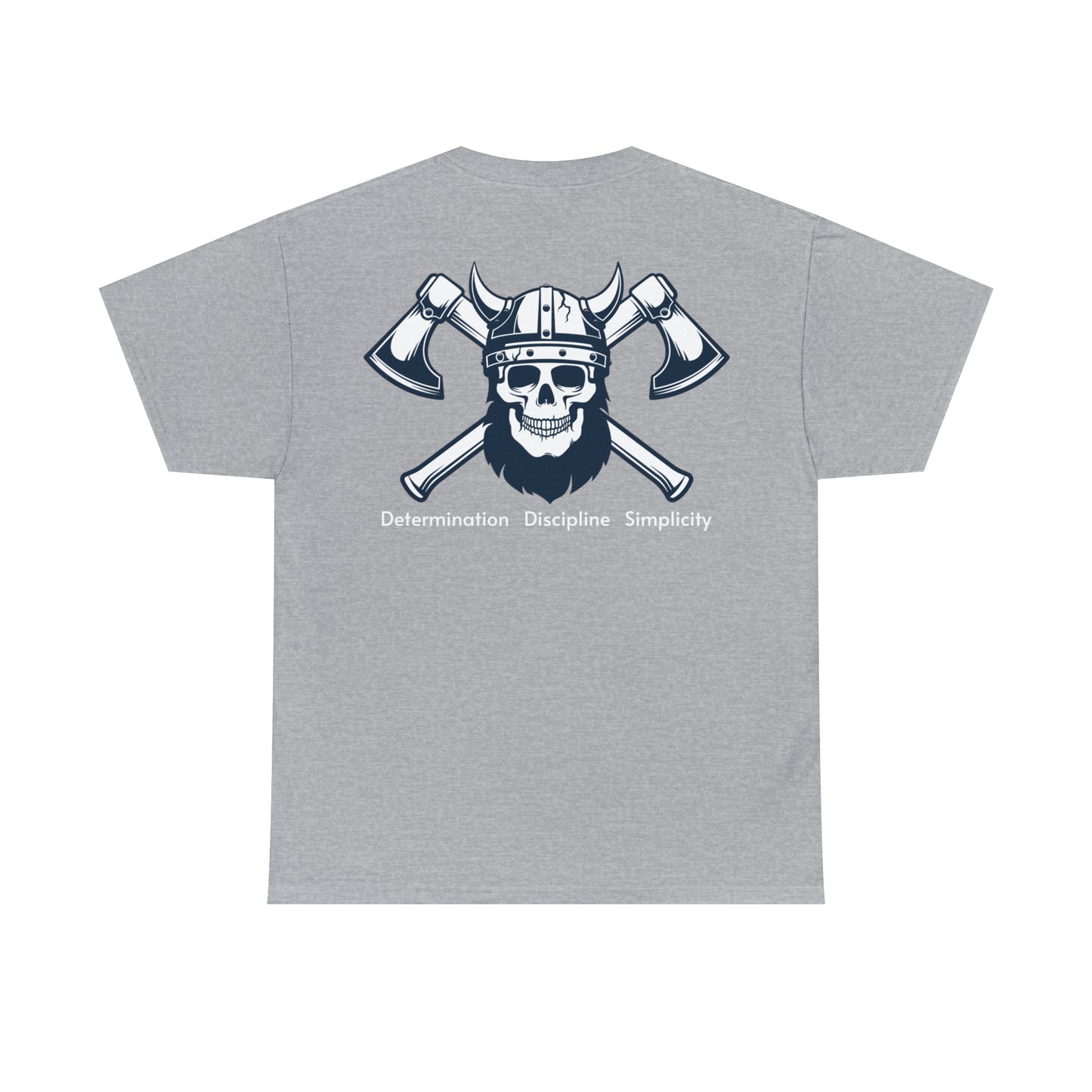 Determination, Discipline, Simplicity (English) Heavy Cotton Tee