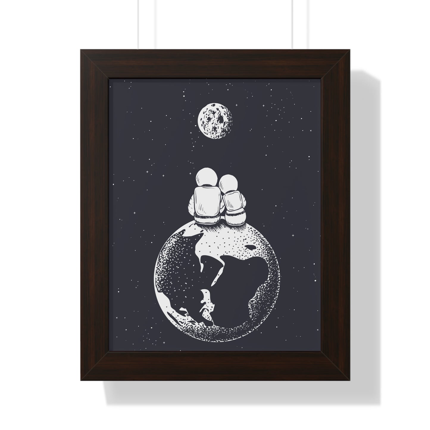 Together In Space Art Print