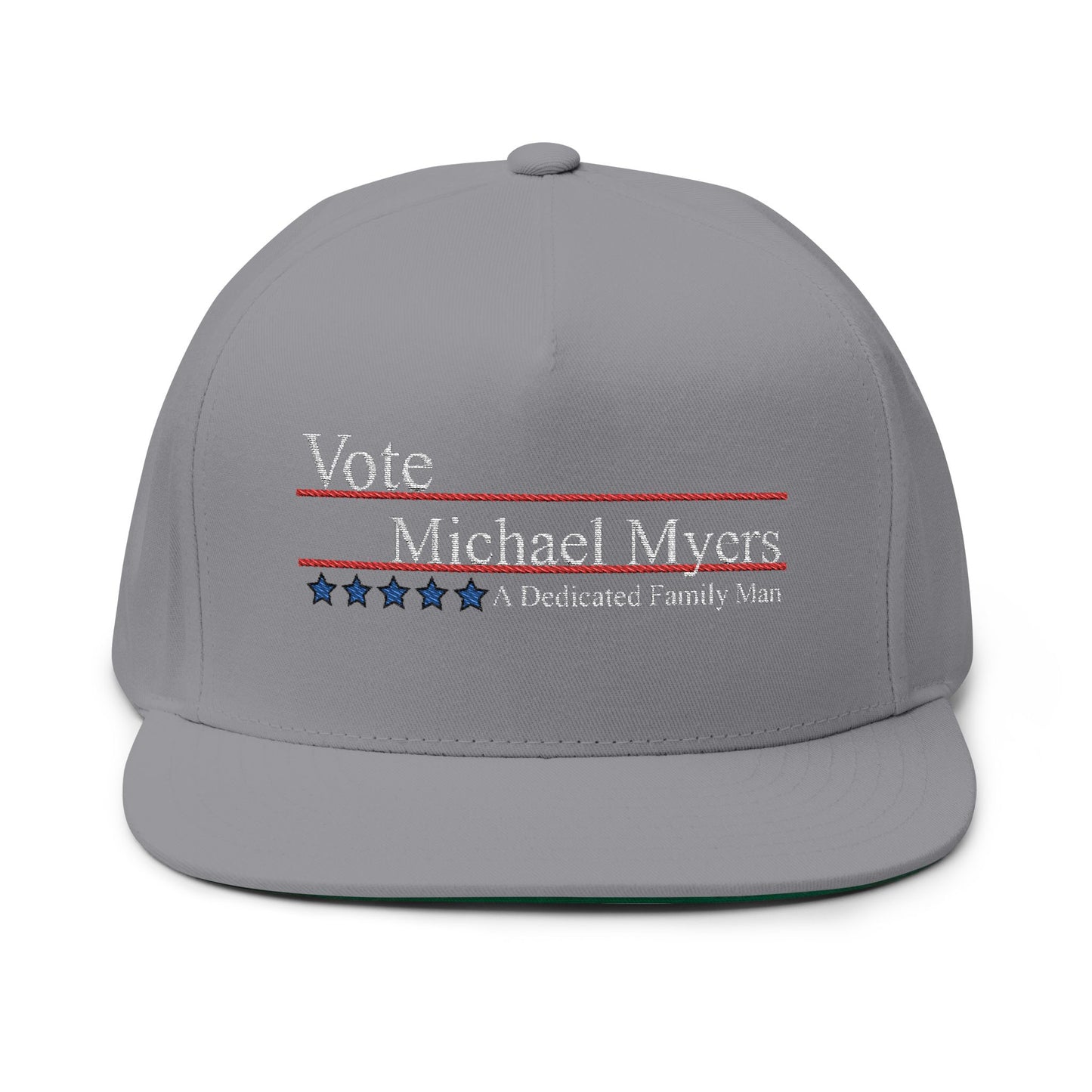 Vote Michael Myers Flat Bill Cap - Embroidered