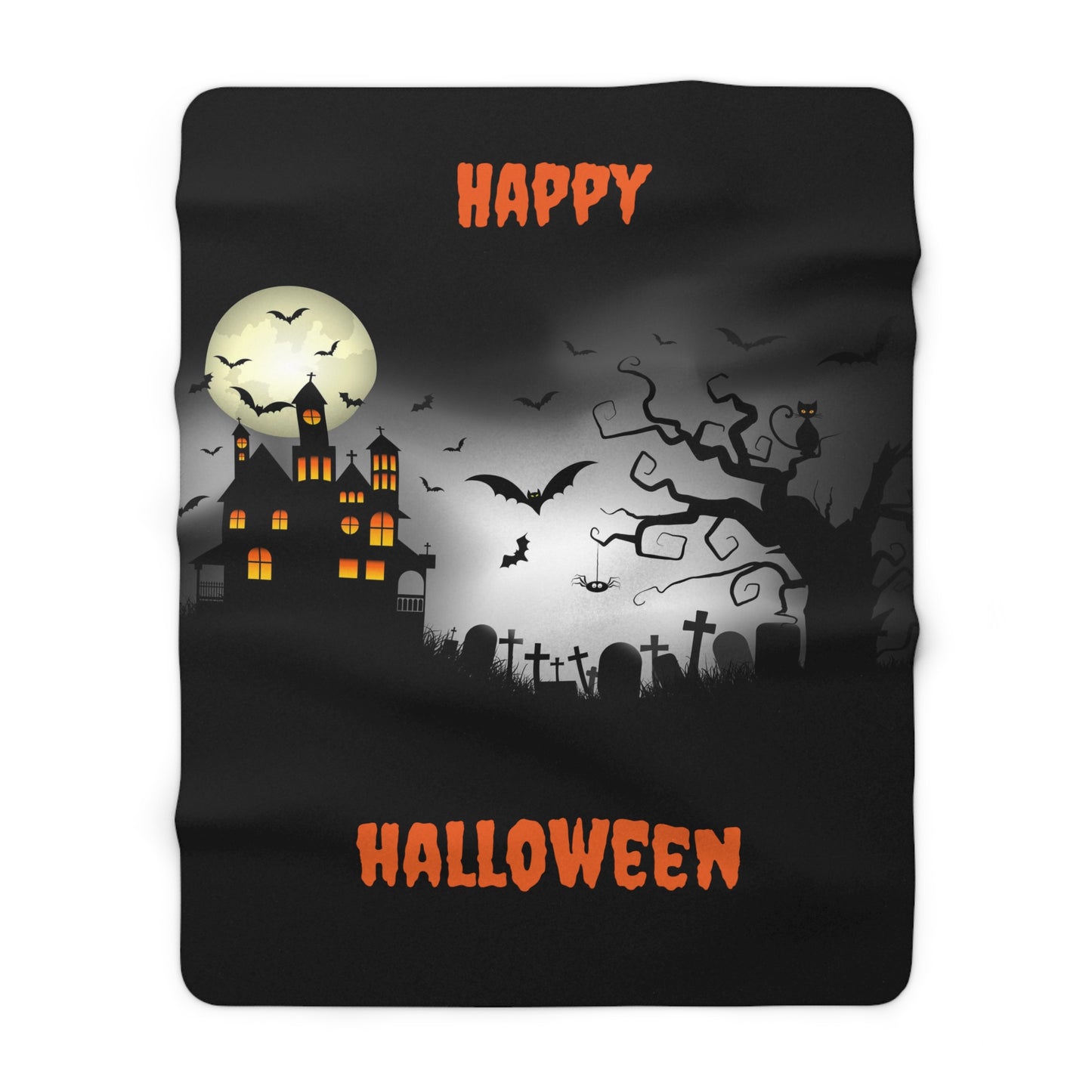 Halloween Sherpa Fleece Blanket