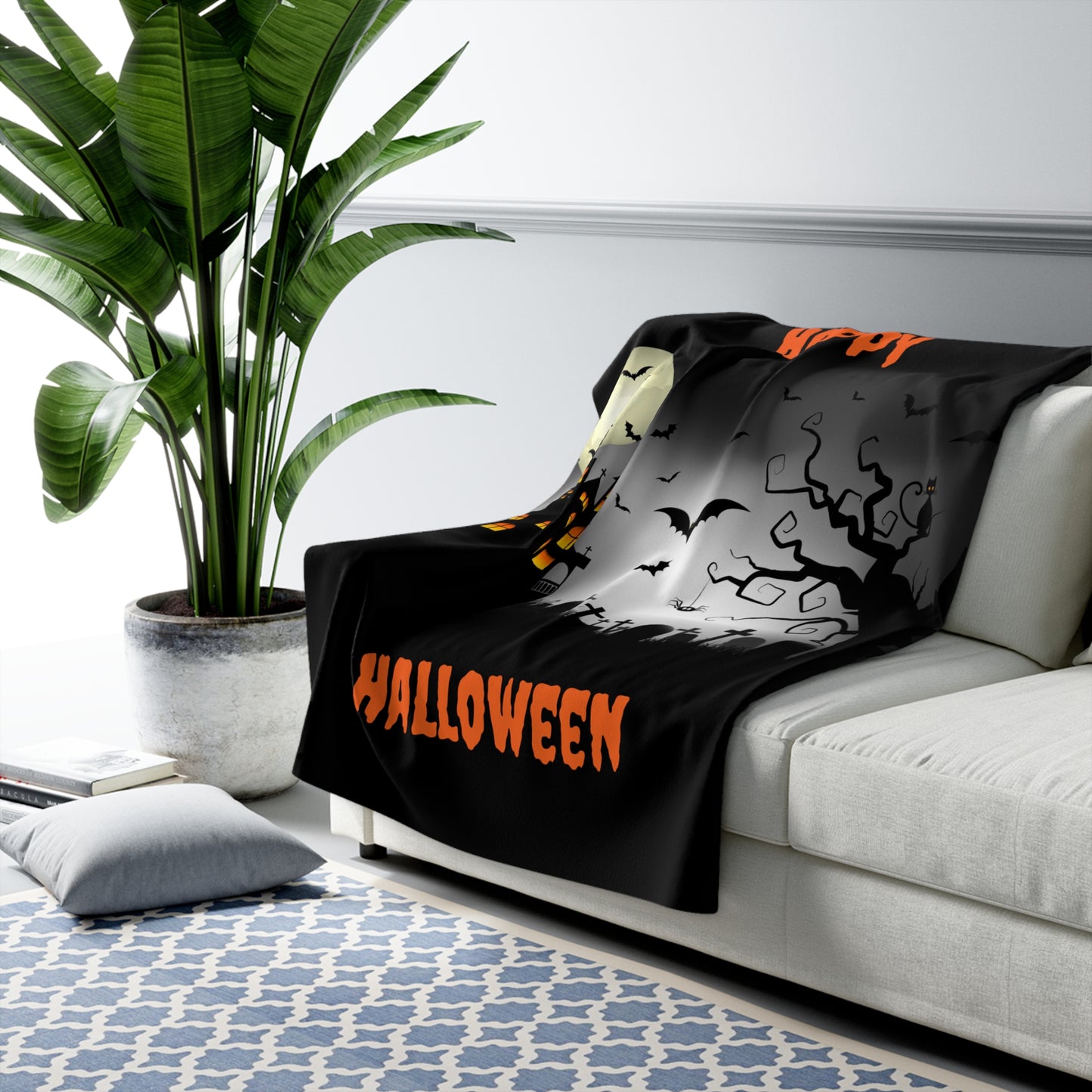 Halloween Sherpa Fleece Blanket