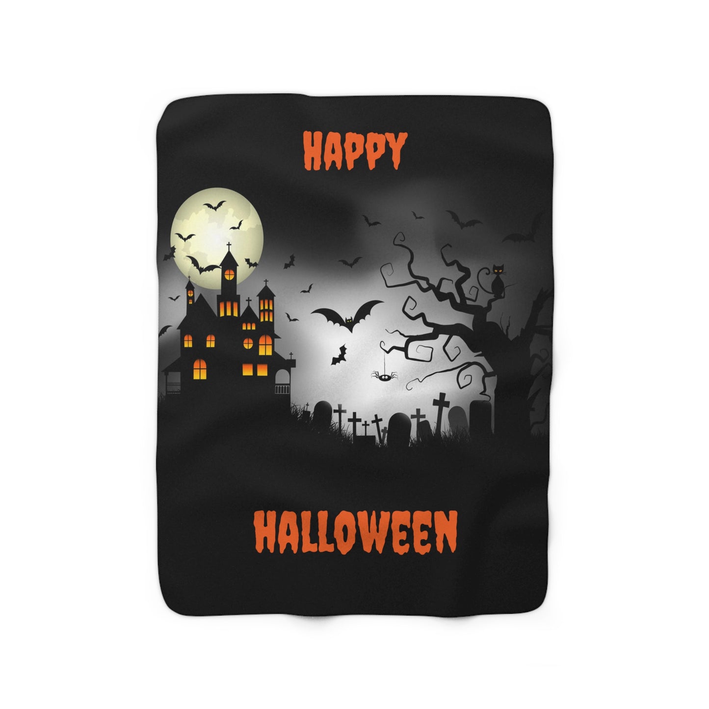 Halloween Sherpa Fleece Blanket