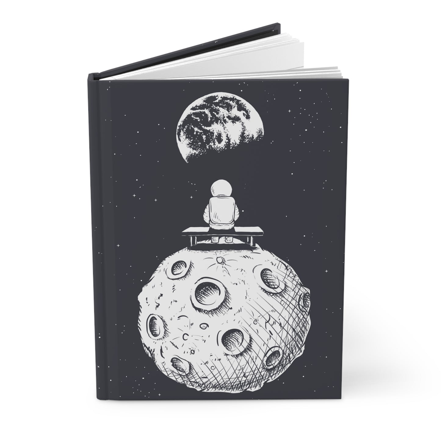 Alone In Space Hardcover Journal Matte