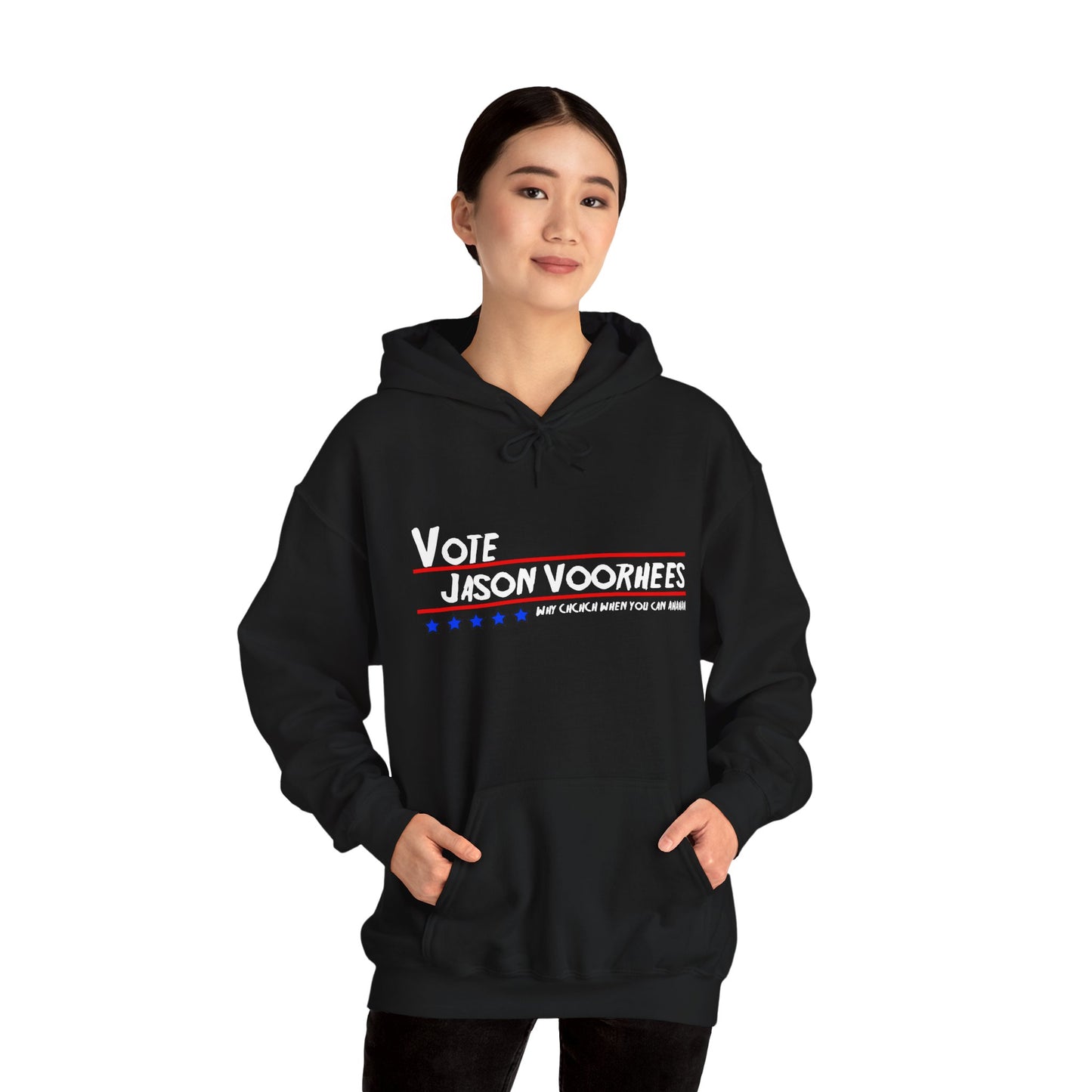 Vote Jason Voorhees Hoodie - Unisex Heavy Blend Sweatshirt