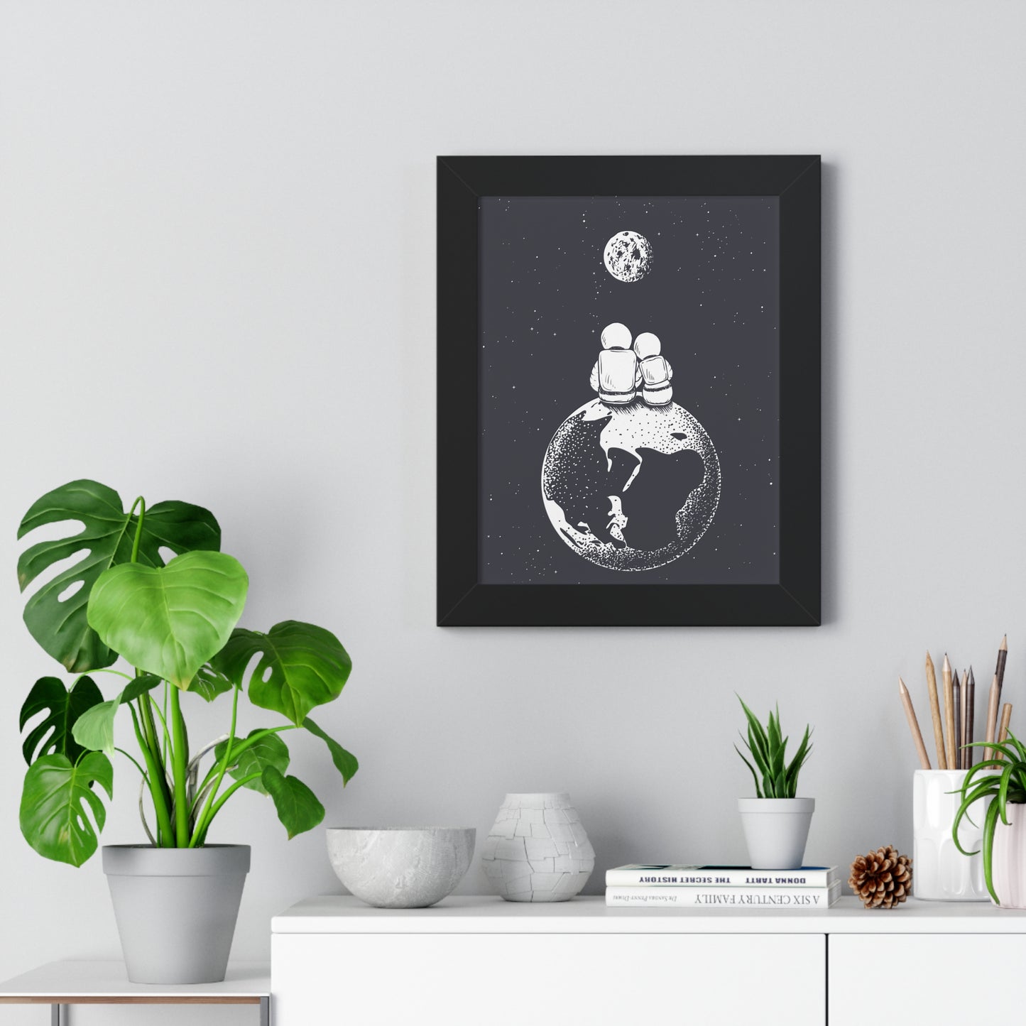 Together In Space Art Print