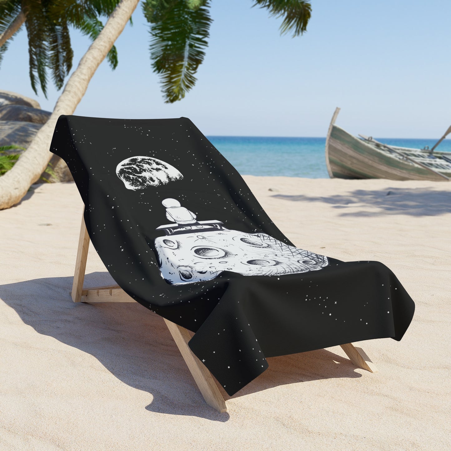 Alone in Space Beach Towel