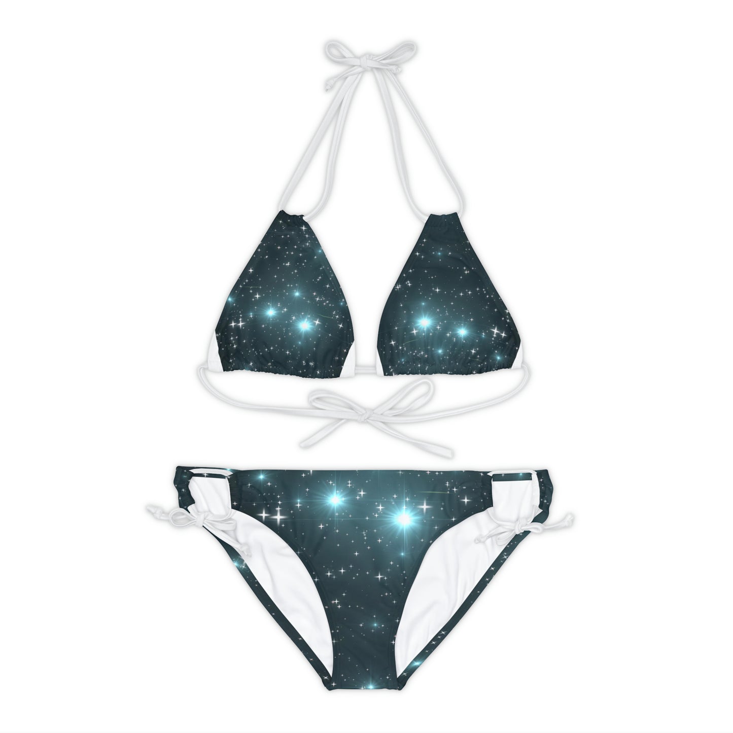 Starry Strappy Bikini Set (AOP)