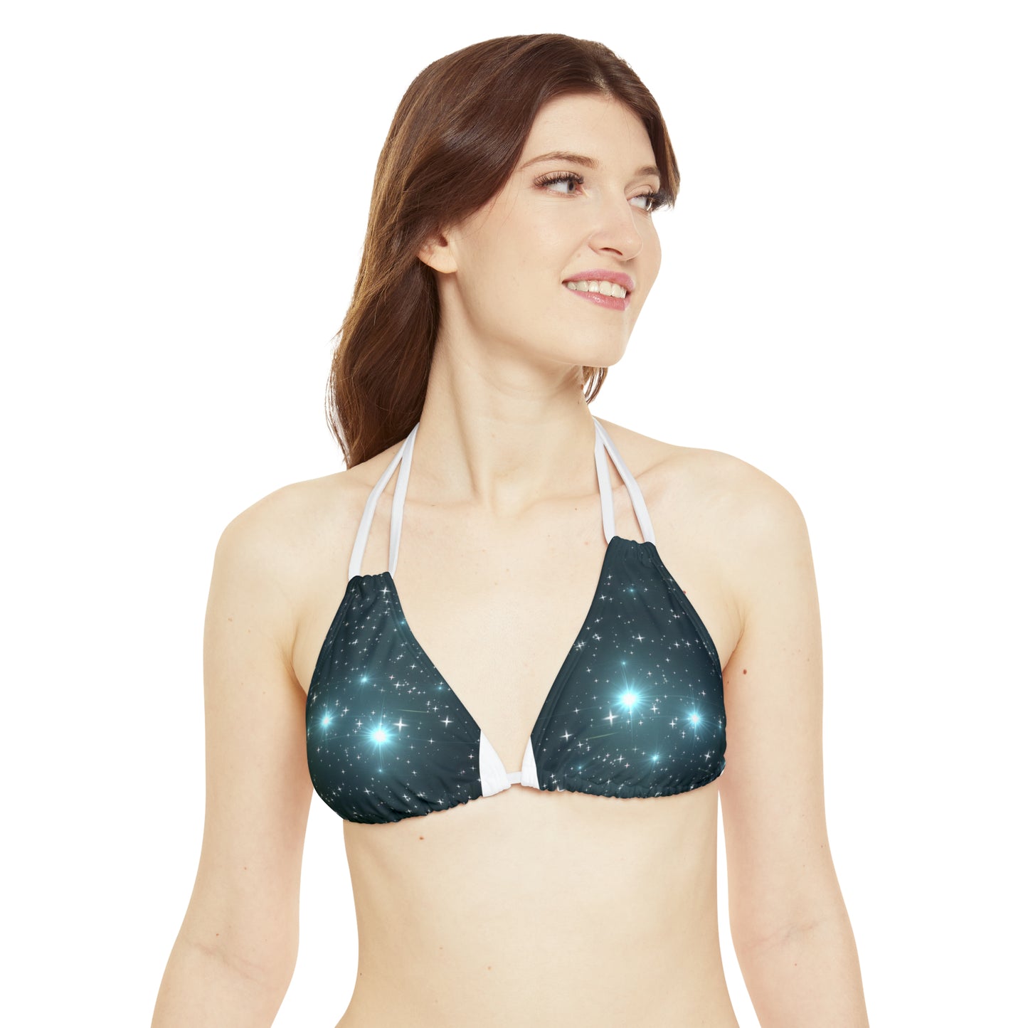 Starry Strappy Bikini Set (AOP)