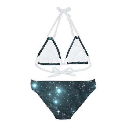 Starry Strappy Bikini Set (AOP)