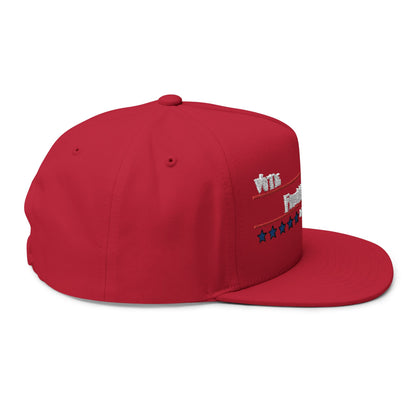Vote Freddy Krueger Flat Bill Cap - Embroidered