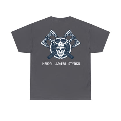 Honor, Courage, Strength (Old Norse) Heavy Cotton Tee