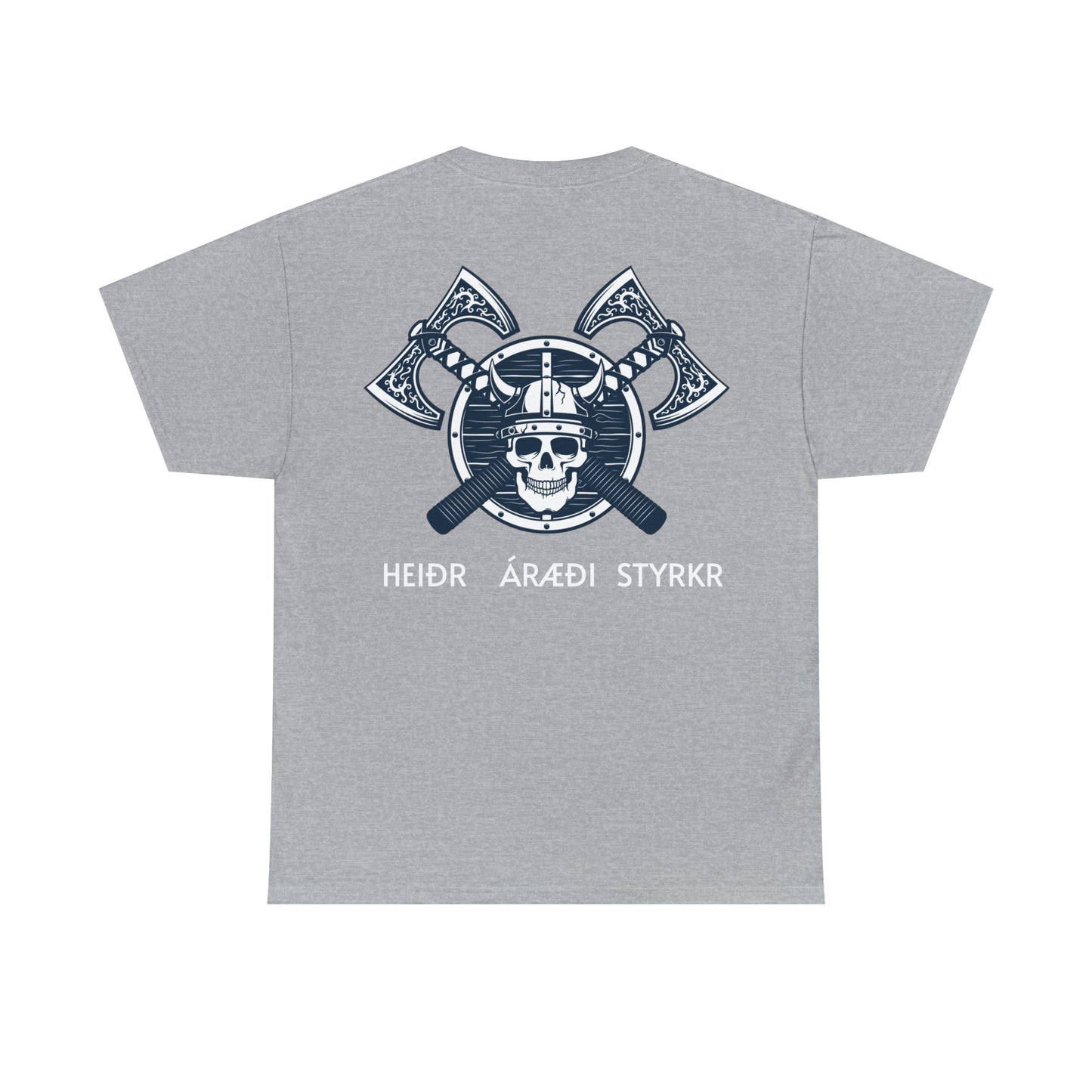 Honor, Courage, Strength (Old Norse) Heavy Cotton Tee