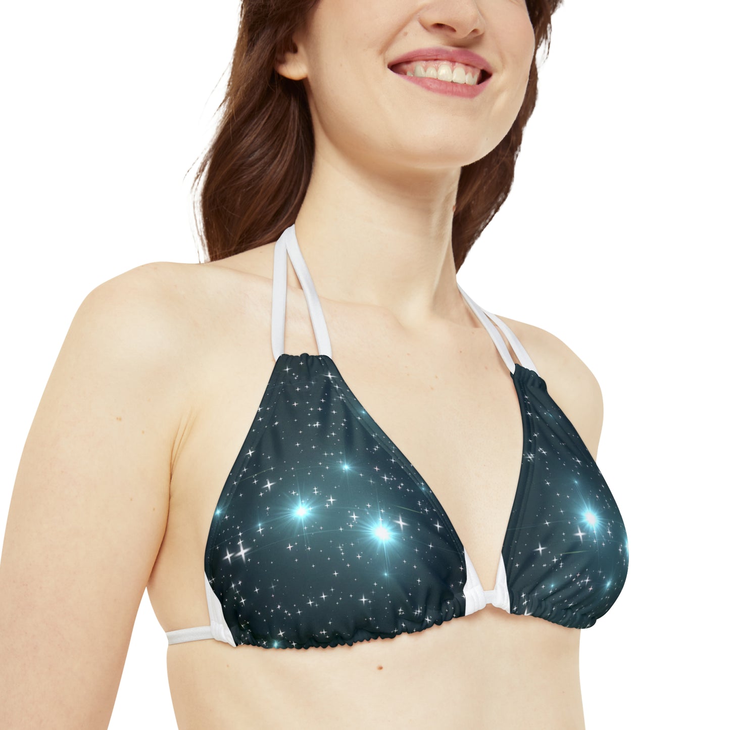 Starry Strappy Bikini Set (AOP)