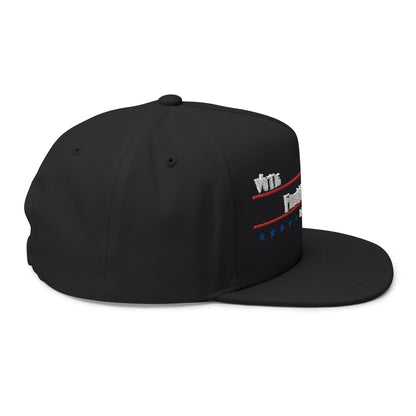 Vote Freddy Krueger Flat Bill Cap - Embroidered
