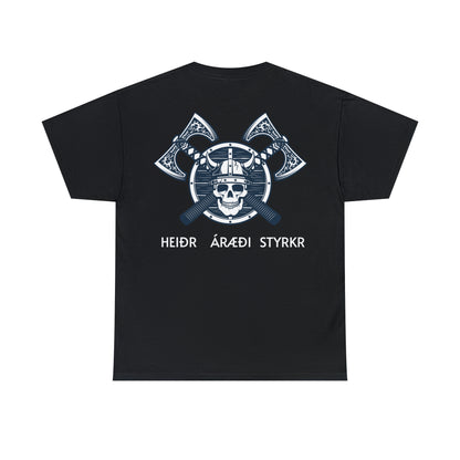 Honor, Courage, Strength (Old Norse) Heavy Cotton Tee