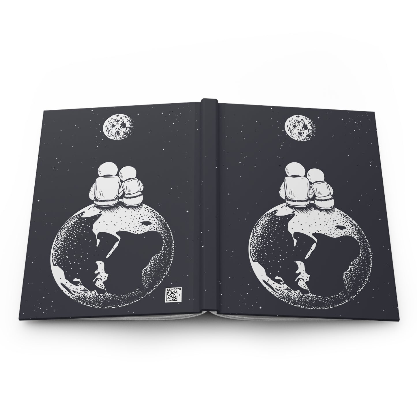 Together In Space Hardcover Journal Matte