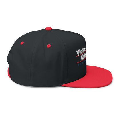 Vote Ghostface Flat Bill Cap - Embroidered