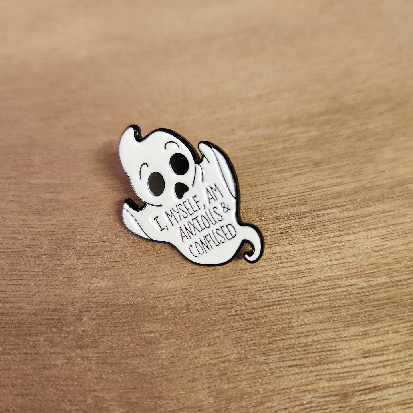 Anxious and Confused Pin